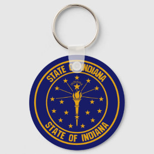 Chaveiro Emblema redondo de Indiana