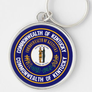 Chaveiro Emblema redondo de Kentucky