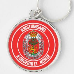 Chaveiro Emblema redondo de Kristiansand