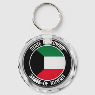 Chaveiro Emblema redondo de Kuwait