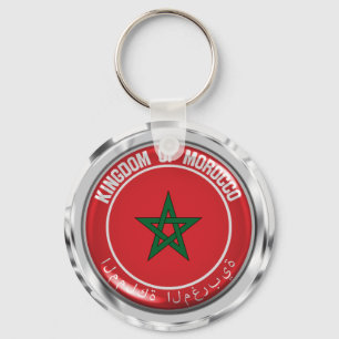 Chaveiro Emblema redondo de Marrocos