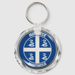 Chaveiro Emblema redondo de Martinica