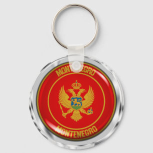 Chaveiro Emblema redondo de Montenegro