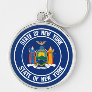 Chaveiro Emblema redondo de New York