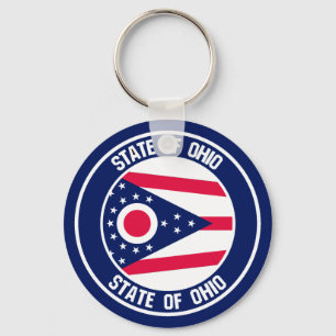 Chaveiro Emblema Redondo de Ohio