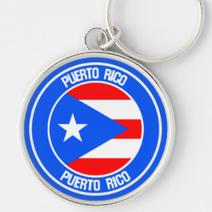 Chaveiro Emblema Redondo de Porto Rico