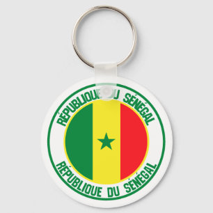 Chaveiro Emblema redondo de Senegal