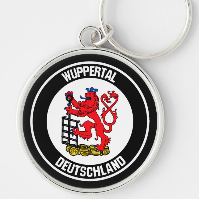 Chaveiro Emblema Redondo de Wuppertal (Frente)