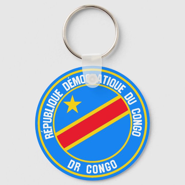 Chaveiro Emblema redondo do Congo (Frente)