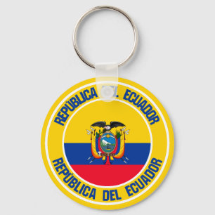 Chaveiro Emblema Redondo do Equador