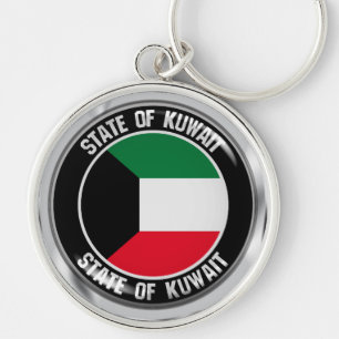 Chaveiro Emblema Redondo do Kuwait