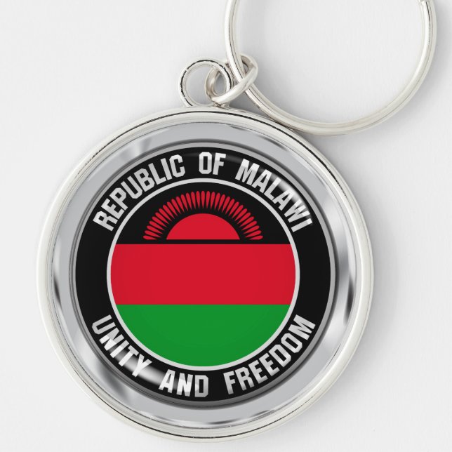 Chaveiro Emblema Redondo do Malawi (Frente)