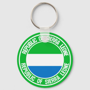 Chaveiro Emblema redondo do Sierra Leone