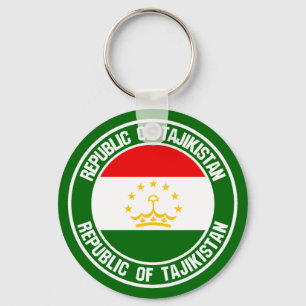 Chaveiro Emblema Redondo do Tajiquistão