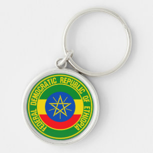 Chaveiro Emblema Redondo Etiópia