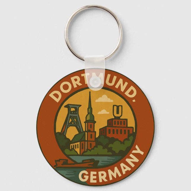 Chaveiro Emblema Urbano Alemão de Dortmund (Frente)