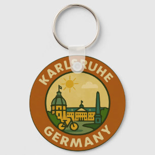 Chaveiro Emblema Urbano Alemão de Karlsruhe
