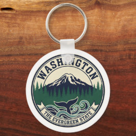 Chaveiro Emblema Vintage do Estado de Washington
