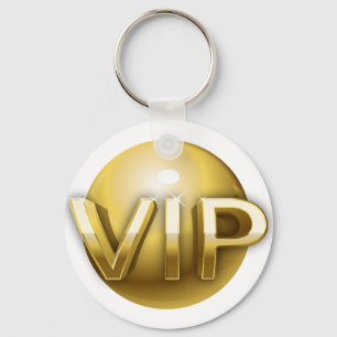 Chaveiro Emblema VIP Ouro 3D de Luxo