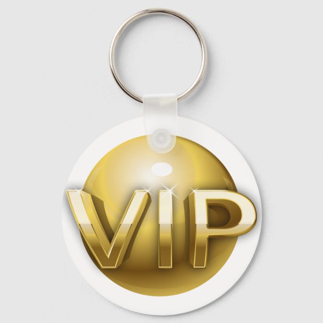 Chaveiro Emblema VIP Ouro 3D de Luxo (Frente)