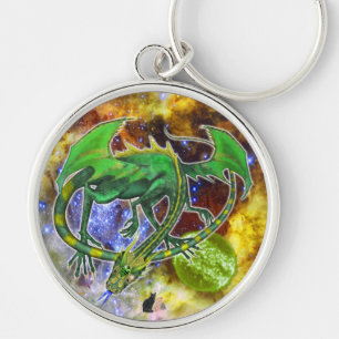 Chaveiro Emerald Cosmic Dragon