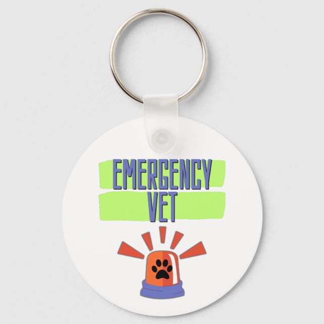 Chaveiro Emergency Vet – Veterinary Emergency Design (Frente)