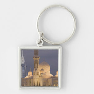Chaveiro Emirados Árabes Unidos, Dubai. Mesquita à noite co