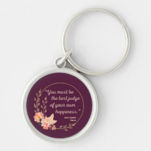 Chaveiro Emma Por Jane Austen Citação I - Estilo Bonito