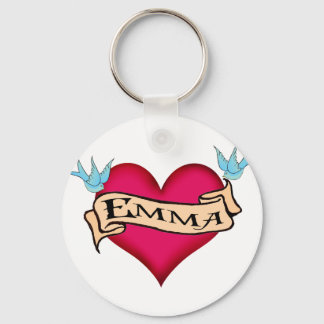 Chaveiro Emma - T-shirts e presentes de tatuagem cardíaca p