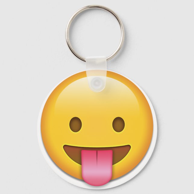 Chaveiro Emoji Cheeky Saída Da Língua (Frente)