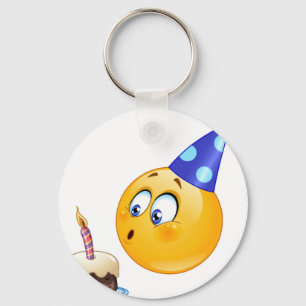 Chaveiro emoji de aniversário