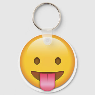 Chaveiro Emoji De Barba Sem Língua