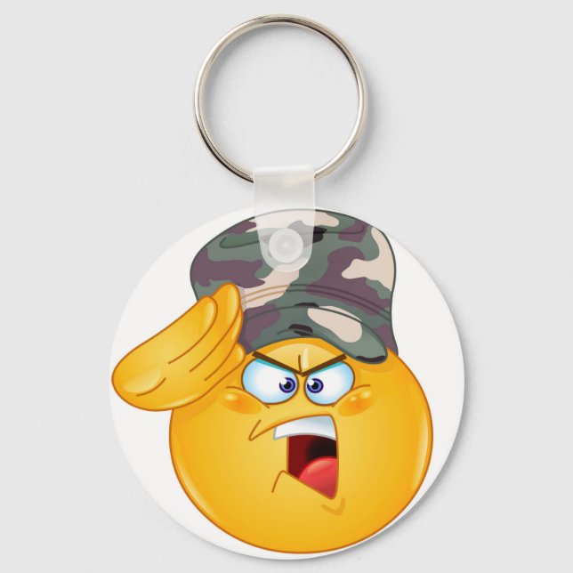 Chaveiro emoji do exército (Frente)