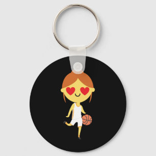 Chaveiro Emoji, garota de basquete