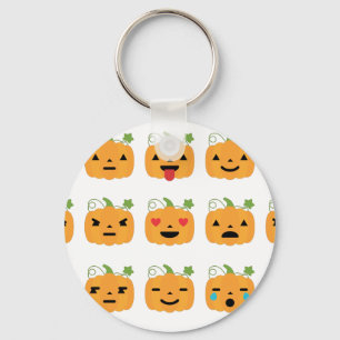 Chaveiro emojis de abóbora-das-bruxas