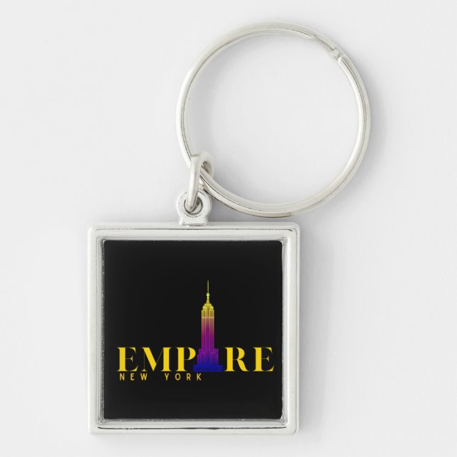 Chaveiro Empire State Building-New York-Vibrant Dourado (Frente)