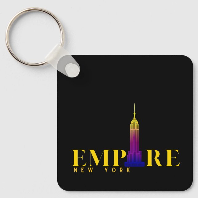 Chaveiro Empire State Building-New York-Vibrant Dourado (Frente)