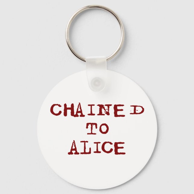 Chaveiro Encadinado a Alice (Frente)