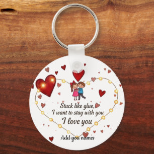 Chaveiro Encantamento de amor romântico fofo