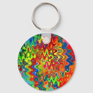 Chaveiro encaracolado das cores