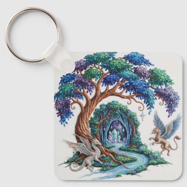 Chaveiro Enchanted Forest Keychain - Tree of Life  (Frente)