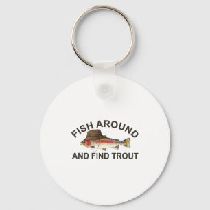 Chaveiro Encontre Truta Pescando Por Perto, Piada De Pescad