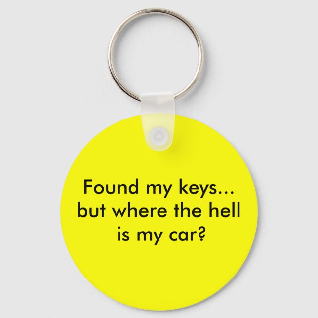 Chaveiro Encontrei as minhas chaves...mas onde diabos está  (Frente)