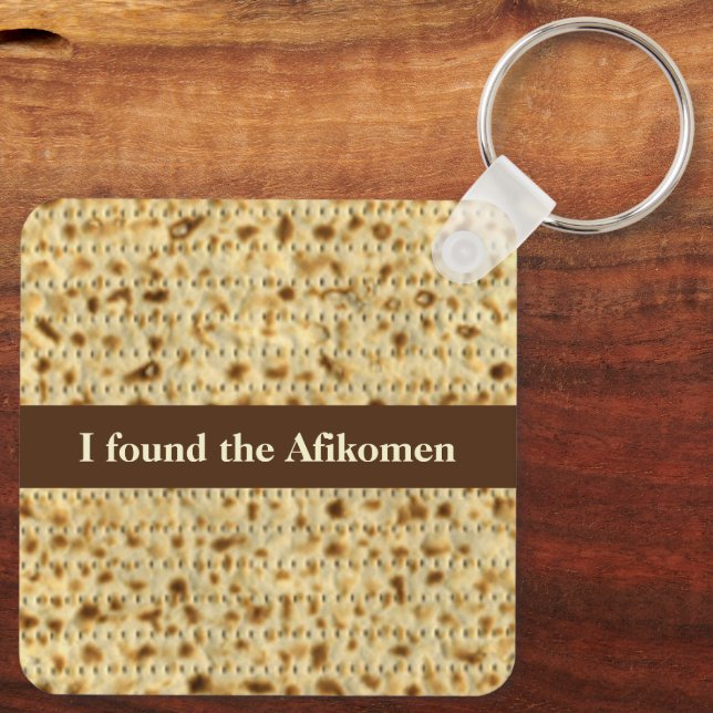 Chaveiro Encontrei o Afikomen matzo Passover (Verso)