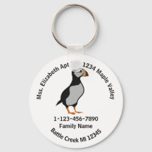 Endereço residencial da família permanente Puffin 