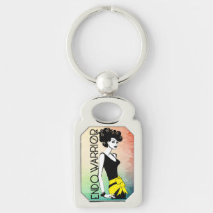 Chaveiro ENDO do metal do retângulo do GUERREIRO
