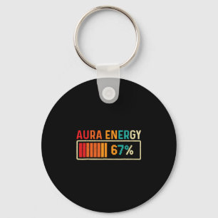 Chaveiro Energia Aura 67 Meme Divertido Gíria Gen Alpha Ret