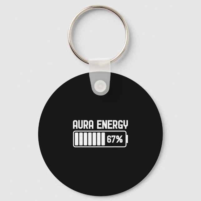 Chaveiro Energia Aura Em 67 Meme Divertido Seis Sete Geraçã (Frente)