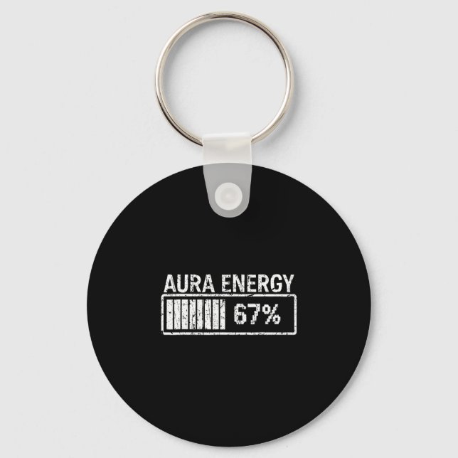 Chaveiro Energia Aura Em 67 Meme Divertido Seis Sete Geraçã (Frente)