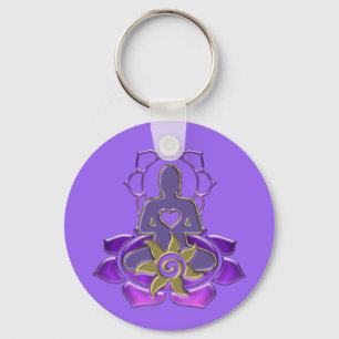 Chaveiro Energia BUDHA   violeta clara